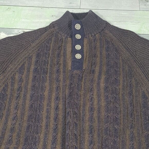 F/X Fusion Sweater Brown & Navy sz Large - Picture 2 of 4